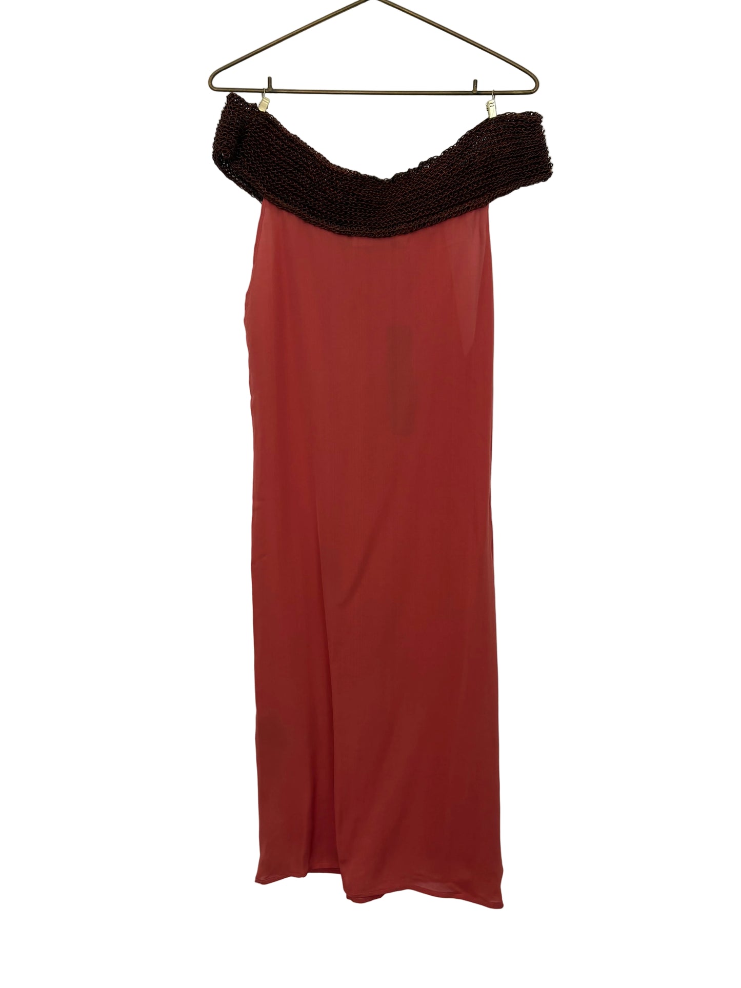 STÆRK ARCHIVE | THE WILD SWANS ARMOR DÉCOLLETAGE DRESS / CORAL