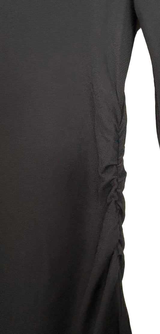 STÆRK ARCHIVE | SIGNATURE RUCHED TEE DRESS / BLACK / LIMITED EDITION