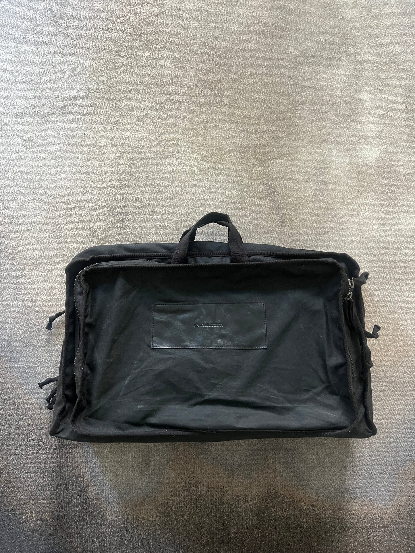 STÆRK ARCHIVE | THE ZIPPER WEEKENDER / BLACK OILSKIN & LEATHER / LIMITED EDITION