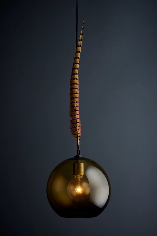THE SMOKY FEATHER PENDANT