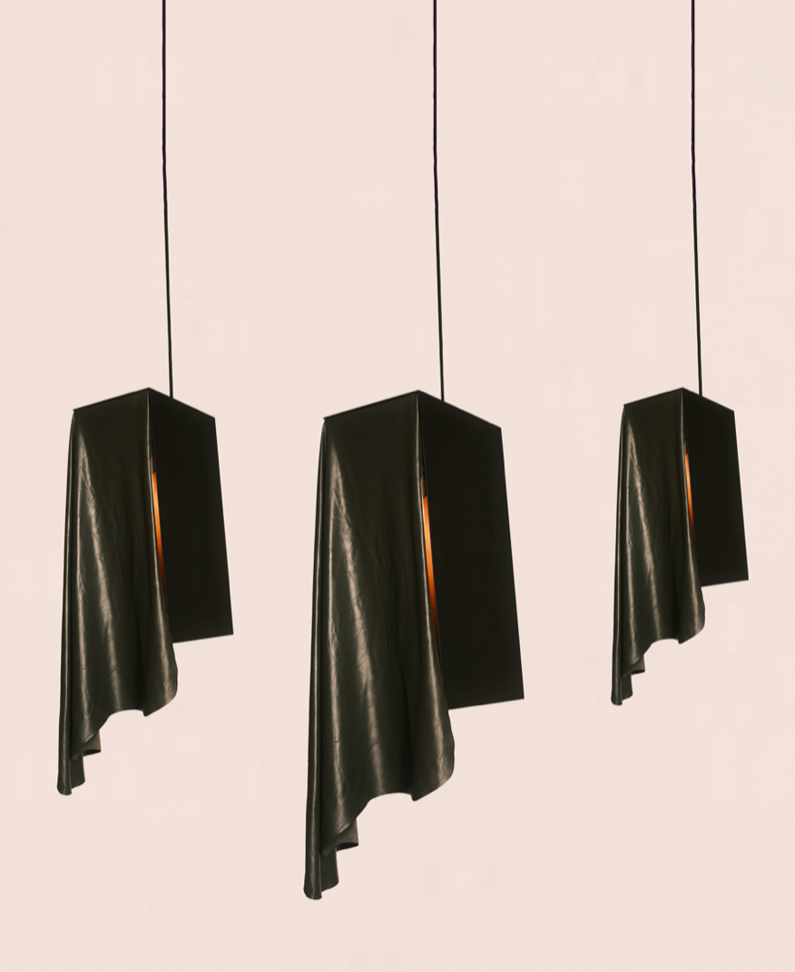 THE LEATHER DRAPE PENDANT