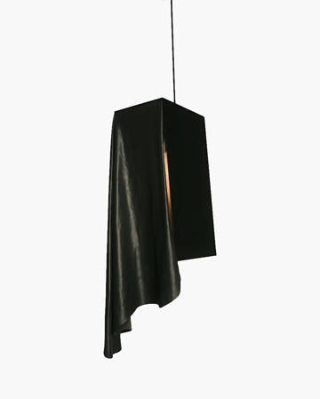 THE LEATHER DRAPE PENDANT