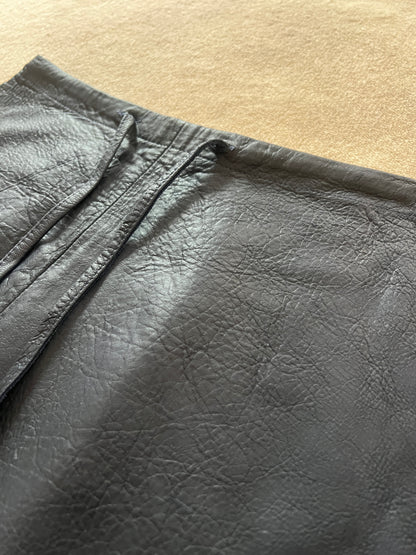 LA MAÎTRESSE LEATHER DRAWSTRING PANTS / BLUE / LIMITED EDITION