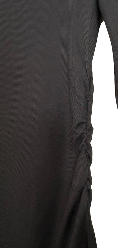 STÆRK ARCHIVE | SIGNATURE RUCHED TEE DRESS / BLACK / LIMITED EDITION