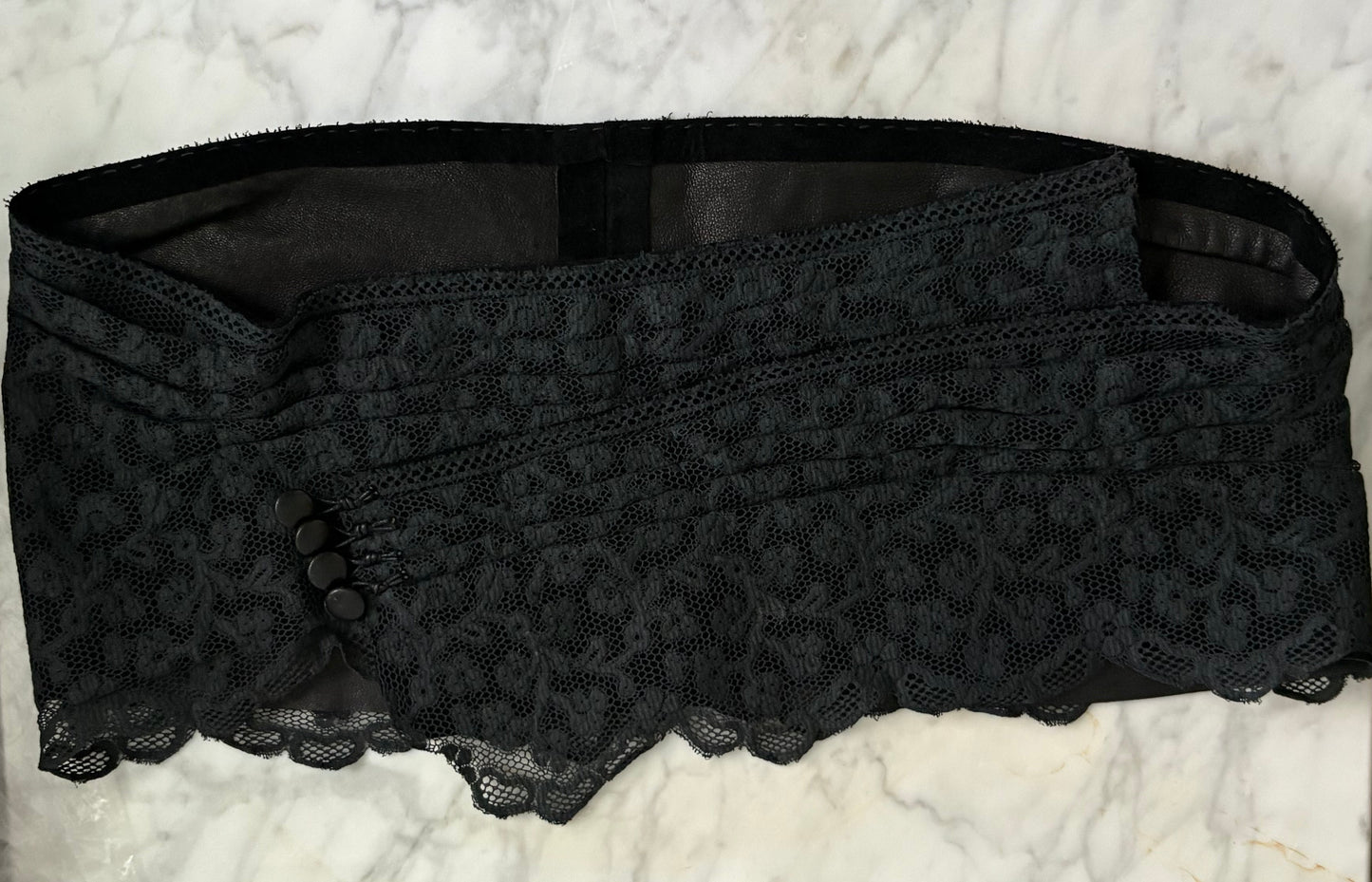 STÆRK ARCHIVE | PICK UP MY PIECES BELT / BLACK LACE / LIMITED EDITION