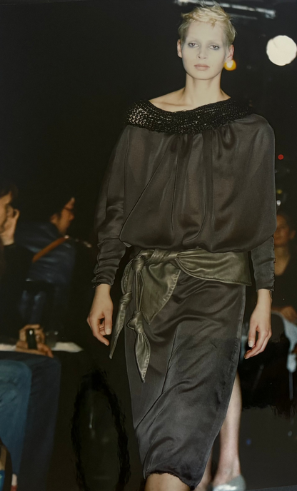 STÆRK ARCHIVE | PICK UP MY PIECES DRAPE DRESSES / GREY & BLACK / LIMITED EDITION