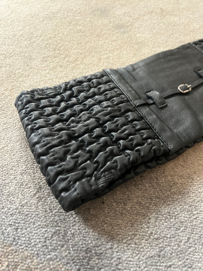 STÆRK ARCHIVE | 
THE CAVALIÉR SHIRRED BELT / BLACK LEATHER / LIMITED EDITION