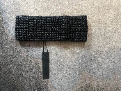 STÆRK ARCHIVE | 
THE CAVALIÉR SHIRRED BELT / BLACK LEATHER / LIMITED EDITION