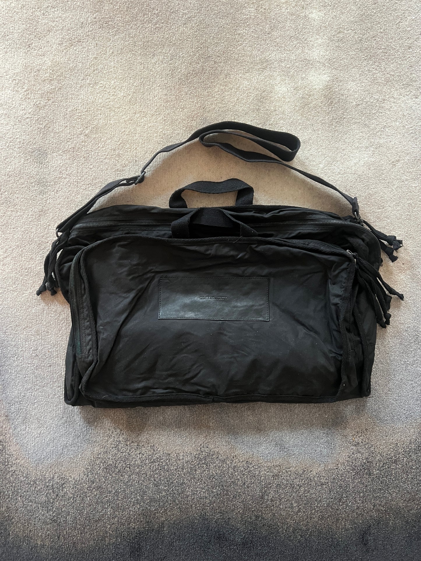 THE ZIPPER WEEKENDER / BLACK OILSKIN & LEATHER / LIMITED EDITION