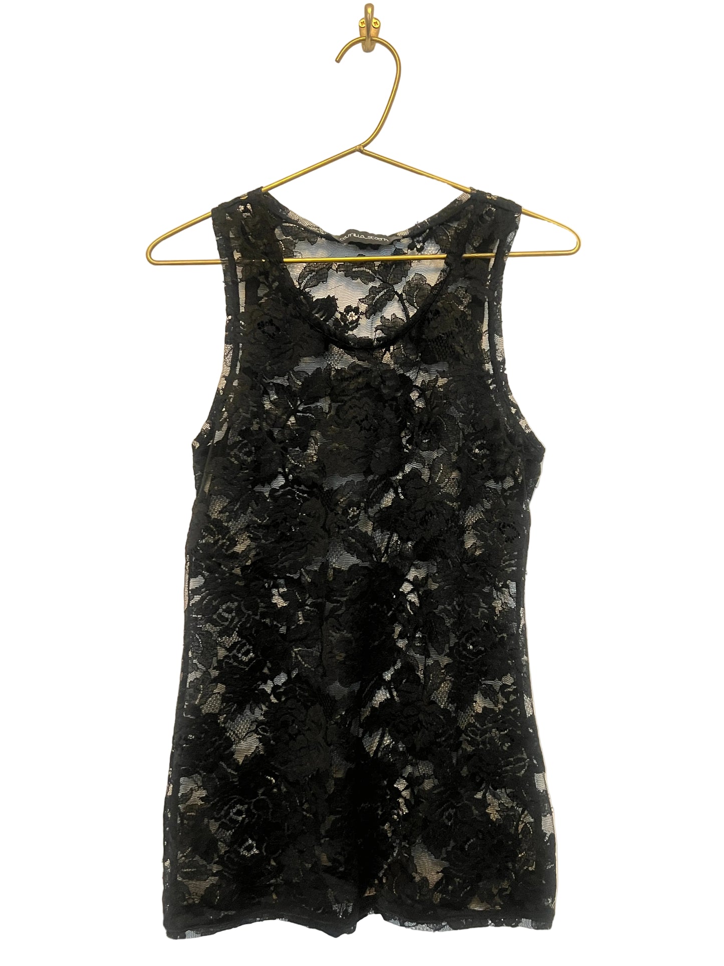 STÆRK ARCHIVE | 
THE DANCER LACE TANK TOP / BLACK / LIMITED EDITION