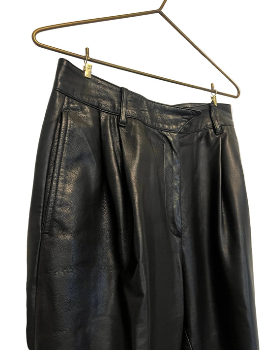 STÆRK ARCHIVE | 
THE MANHATTAN LEATHER PANTS / BLACK / LIMITED EDITION