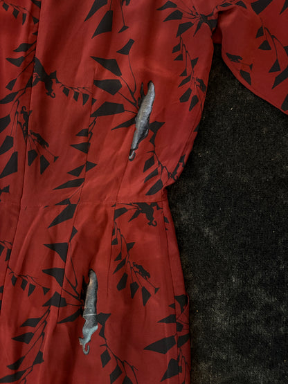 STÆRK ARCHIVE | 
LA MAÎTRESSE PANTHER DRESS / RED & BLACK / LIMITED EDITION