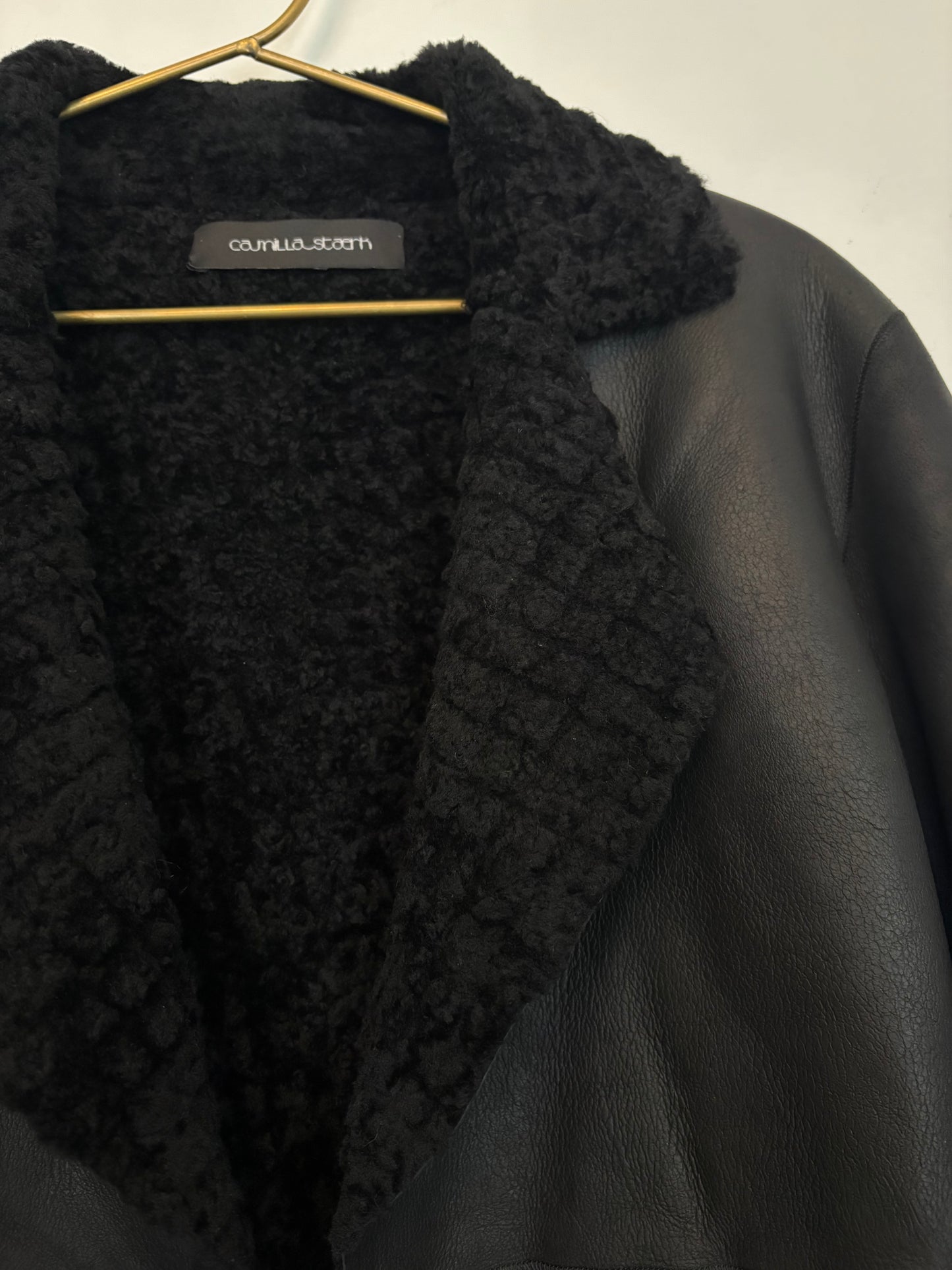 STÆRK ARCHIVE | 
THE CAVALIÉR SHEARLING BLAZER / ALL BLACK VERSION / LIMITED EDITION