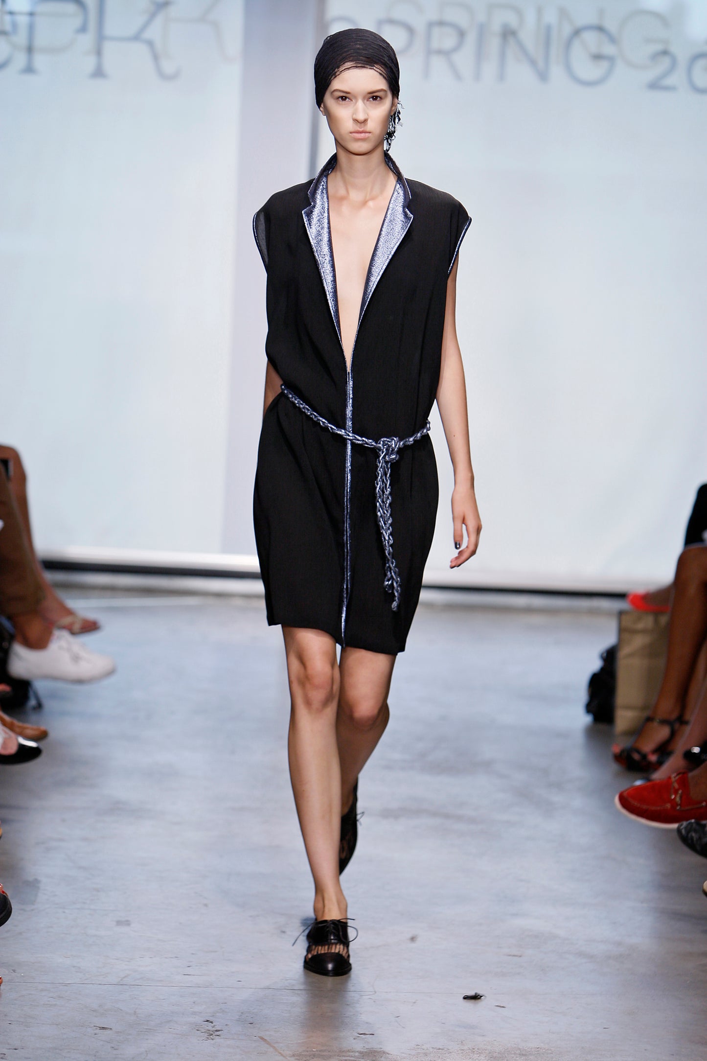 STÆRK ARCHIVE | THE STORYTELLER SLINGBACK LACE-UP MULES / BLACK W/ GREY