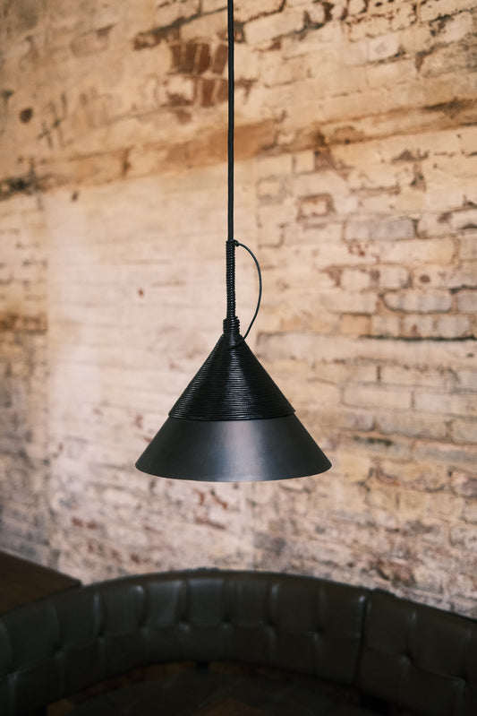 THE LEATHER KNOT PENDANT