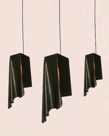 THE LEATHER DRAPE PENDANT
