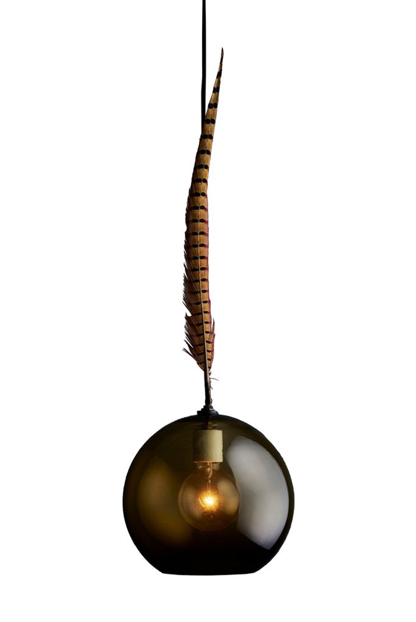 THE SMOKY FEATHER PENDANT