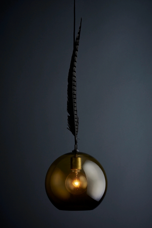 THE SMOKY FEATHER PENDANT