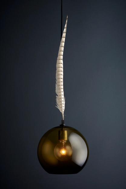 THE SMOKY FEATHER PENDANT