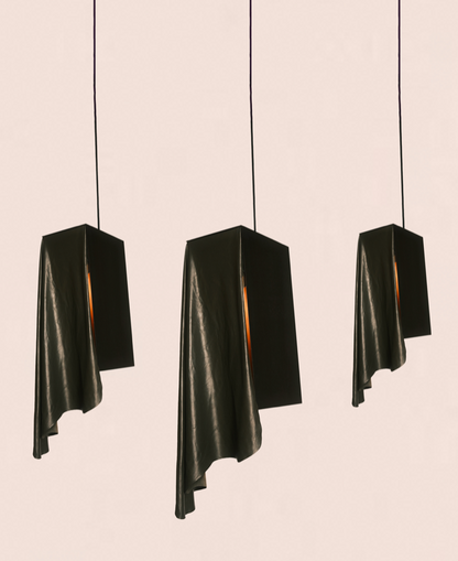THE LEATHER DRAPE PENDANT