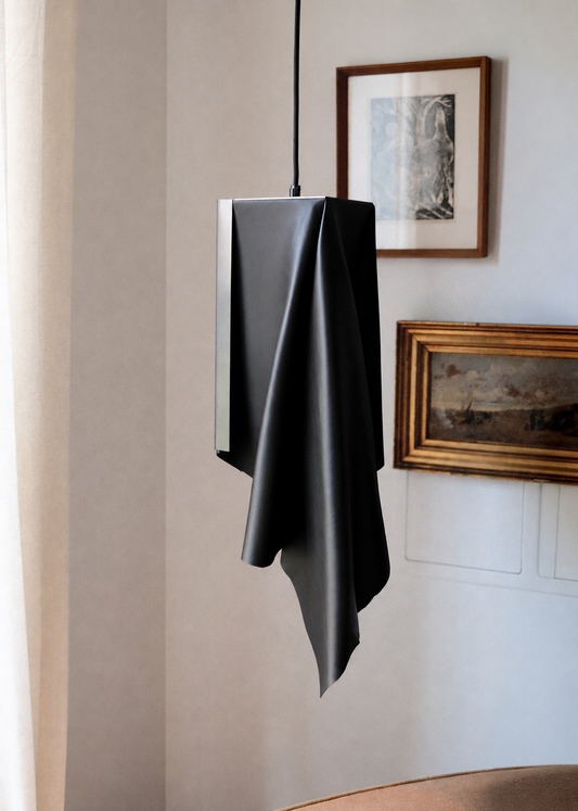 THE LEATHER DRAPE PENDANT