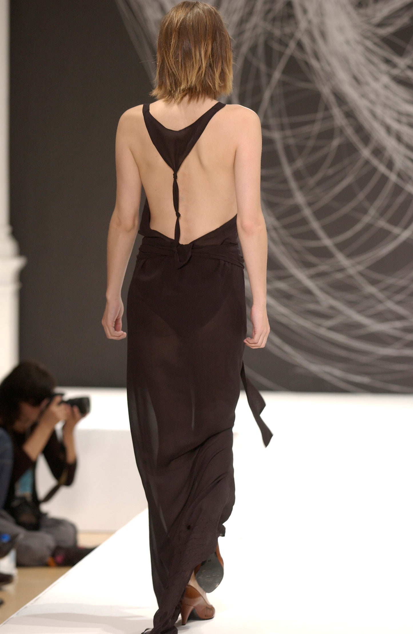 STÆRK ARCHIVE | THE WILD SWANS KNOT BACK DRESS / LIGHT TAUPE / LIMITED EDITION (Copy)