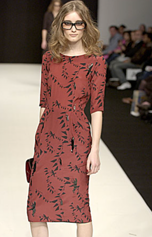 STÆRK ARCHIVE | 
LA MAÎTRESSE PANTHER DRESS / RED & BLACK / LIMITED EDITION