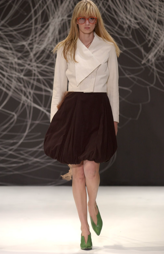 STÆRK ARCHIVE | THE WILD SWANS FRONT SLIT STILETTO / GREEN & BROWN -