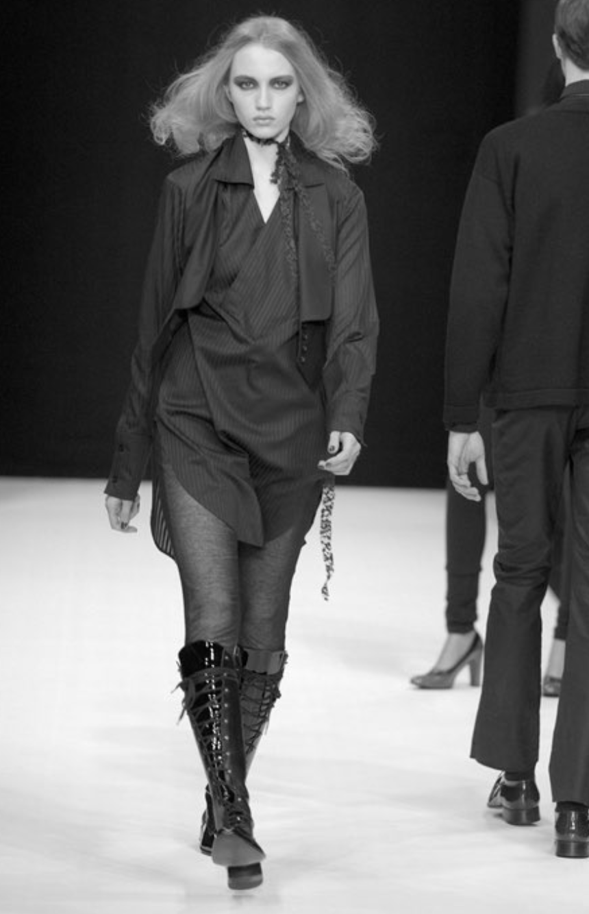 STÆRK ARCHIVE | LA MAÎTRESSE OXFORD LACE-UP BOOT / BLACK & BROWN