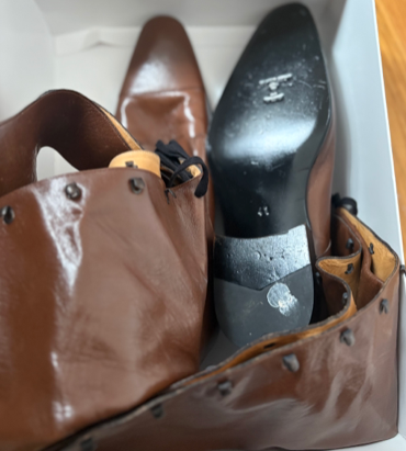 STÆRK ARCHIVE | LA MAÎTRESSE OXFORD LACE-UP BOOT / BLACK & BROWN