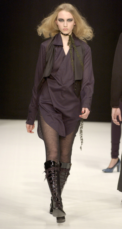 STÆRK ARCHIVE | LA MAÎTRESSE OXFORD LACE-UP BOOT / BLACK & BROWN