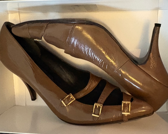 STÆRK ARCHIVE | THE DANCER BUCKLE PUMP / MAUVE & BLUE