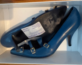 STÆRK ARCHIVE | THE DANCER BUCKLE PUMP / MAUVE & BLUE