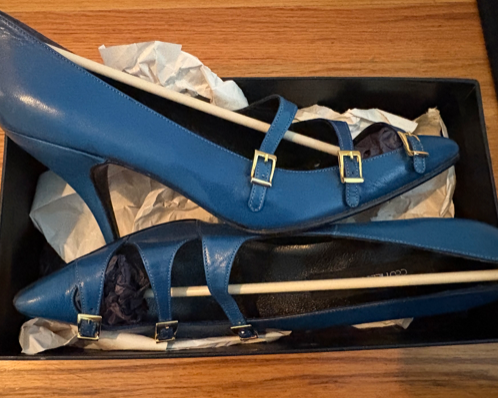 STÆRK ARCHIVE | THE DANCER BUCKLE PUMP / MAUVE & BLUE