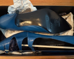 STÆRK ARCHIVE | THE DANCER BUCKLE PUMP / MAUVE & BLUE