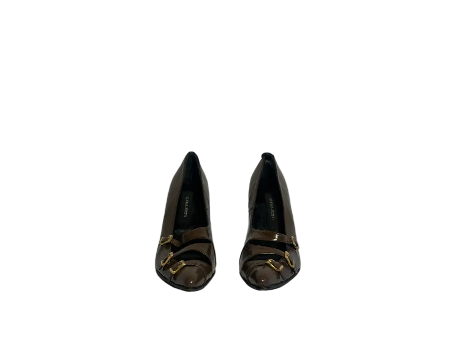 STÆRK ARCHIVE | THE DANCER BUCKLE PUMP / MAUVE & BLUE