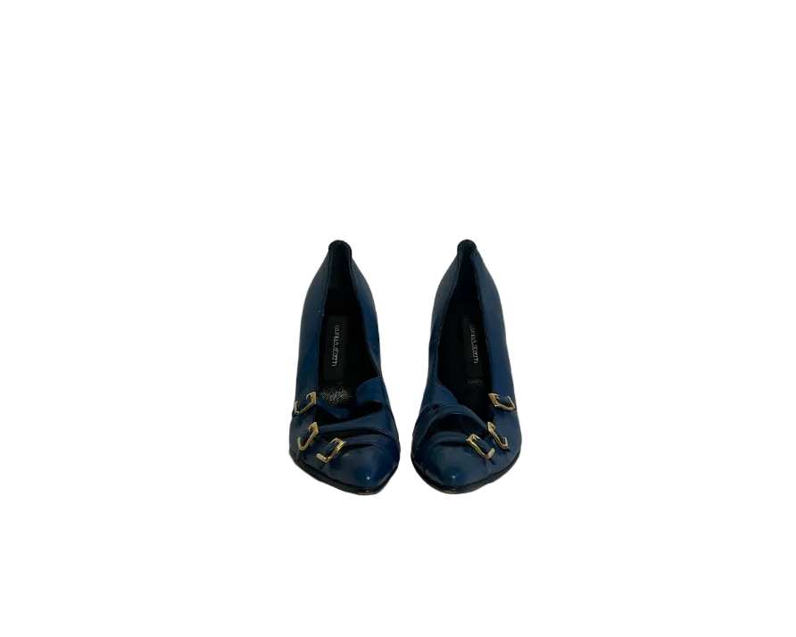STÆRK ARCHIVE | THE DANCER BUCKLE PUMP / MAUVE & BLUE