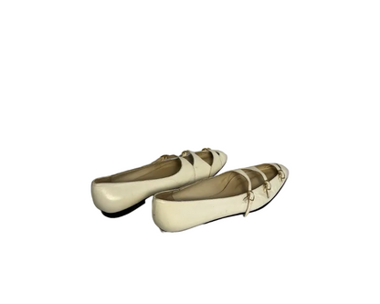 STÆRK ARCHIVE | WALK WITH ME BUCKLE BALLERINA / BUTTER & WHITE