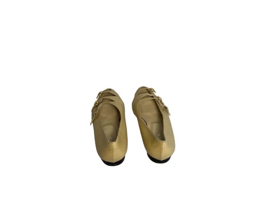 STÆRK ARCHIVE | WALK WITH ME BUCKLE BALLERINA / BUTTER & WHITE