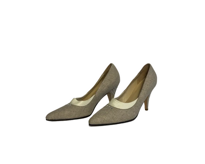 STÆRK ARCHIVE | THE STORYTELLER BLIXEN PUMP / CANVAS & LEATHER