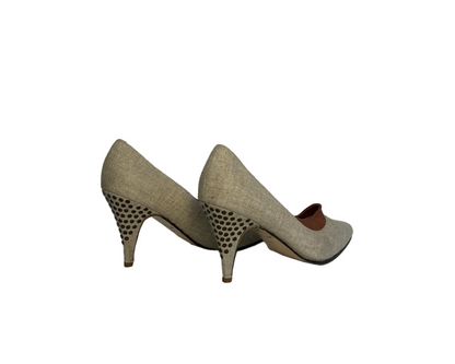 STÆRK ARCHIVE | THE STORYTELLER BLIXEN PUMP / CANVAS & LEATHER