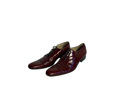 STÆRK ARCHIVE | LA MAÎTRESSE PATENT LEATHER OXFORD SHOES / OXBLOOD RED